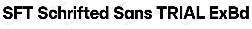 SFT Schrifted Sans TRIAL ExBd Comp字体转换